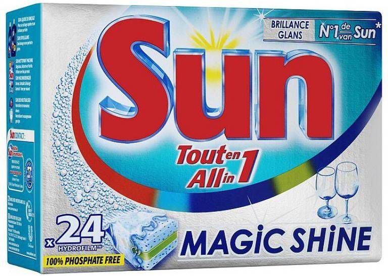 Sun All In 1 Magic Shine Vaatwastabletten 24 Stuks online kopen